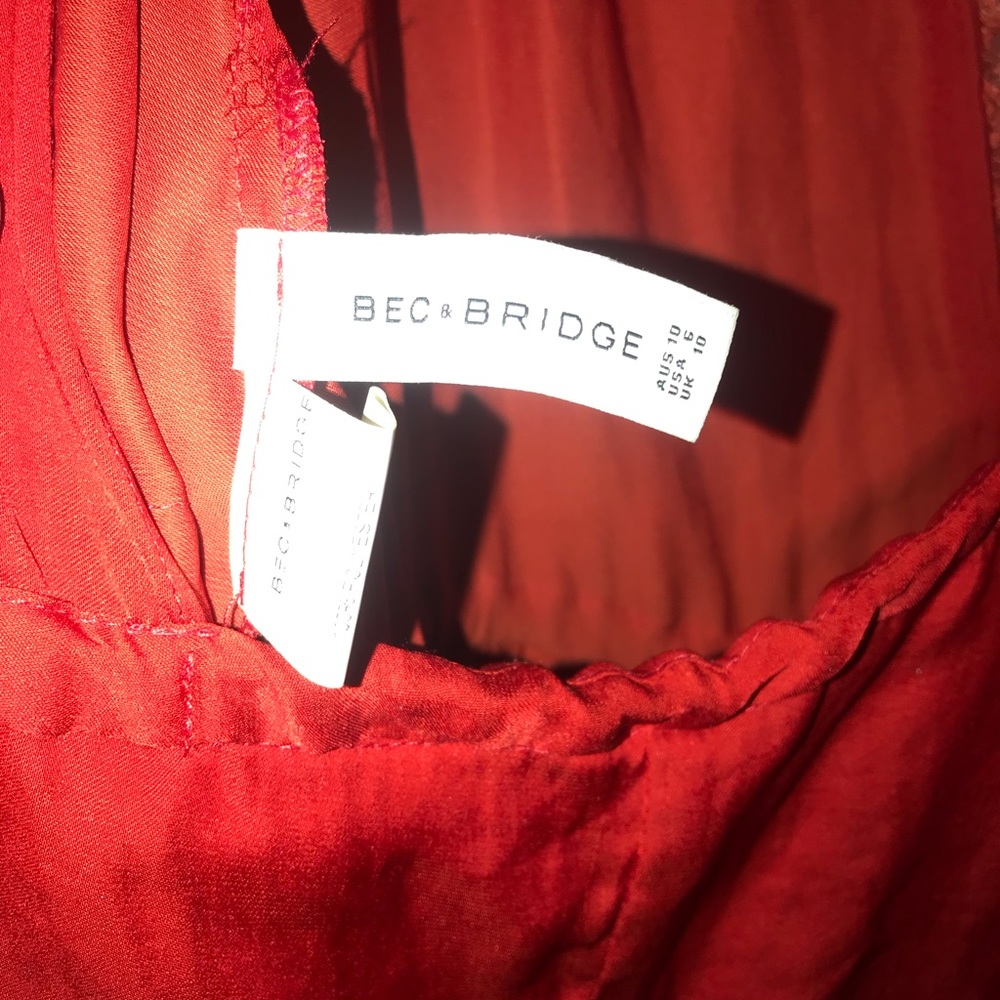 Bec & Bridge Red Drawstring Romper - Picture 5 of 5